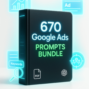 670 Google Ads Prompts Bundle – Master Your Campaigns with Expert ChatGPT Prompts