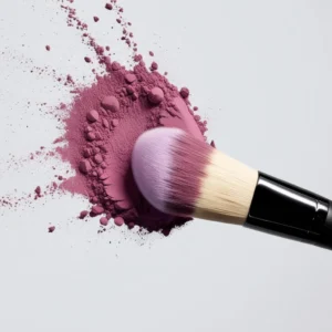 Dynamic Makeup Brush with Powder Explosion - MidJourney Prompt