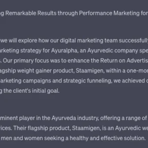 ChatGPT Prompt for Creating the Best Case Study for Digital Marketing | Performance, Social Media, SEO Case Study Generation
